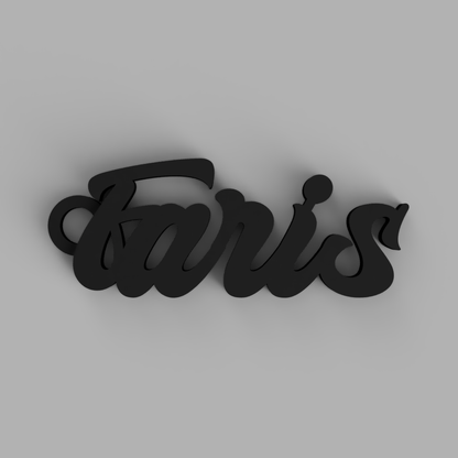 FluidForm Signature Name Keychain | Faris