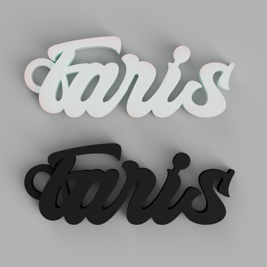 FluidForm Signature Name Keychain | Faris