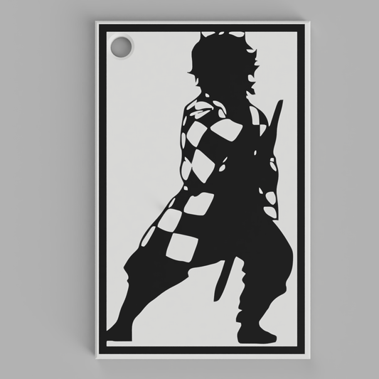 Water Blade Shadow – Silhouette Keychain